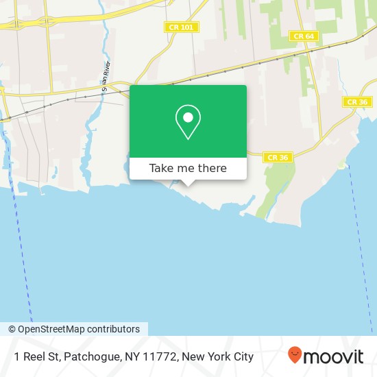 1 Reel St, Patchogue, NY 11772 map