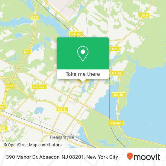 390 Manor Dr, Absecon, NJ 08201 map