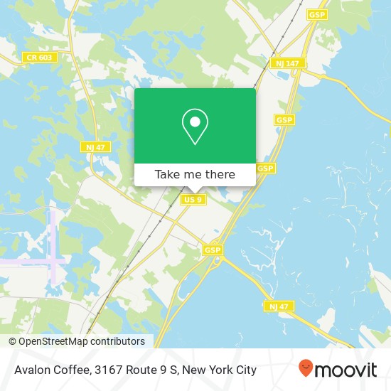 Avalon Coffee, 3167 Route 9 S map