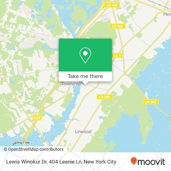 Mapa de Lewis Winokur Dr, 404 Leenie Ln