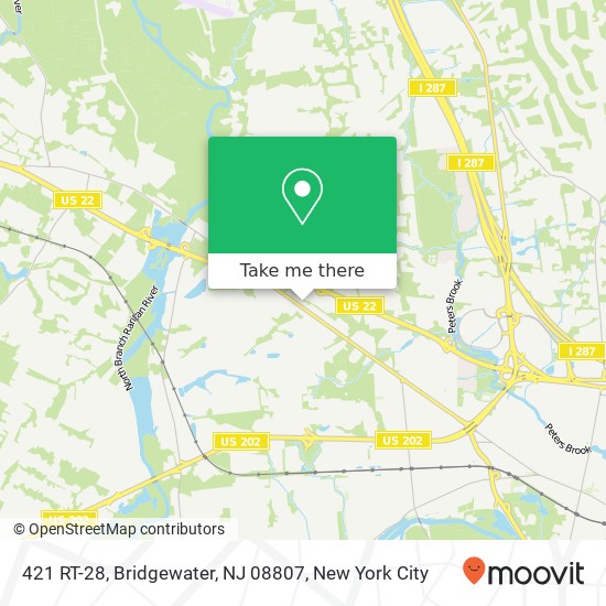 421 RT-28, Bridgewater, NJ 08807 map