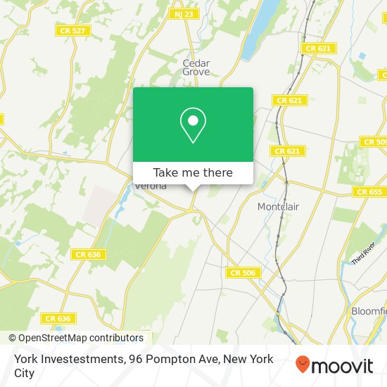 York Investestments, 96 Pompton Ave map