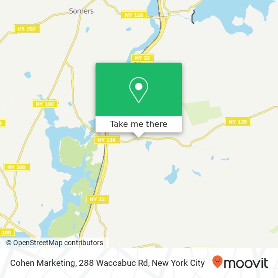 Mapa de Cohen Marketing, 288 Waccabuc Rd