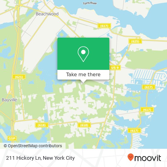 211 Hickory Ln, Bayville, NJ 08721 map