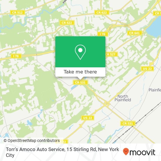 Mapa de Torr's Amoco Auto Service, 15 Stirling Rd