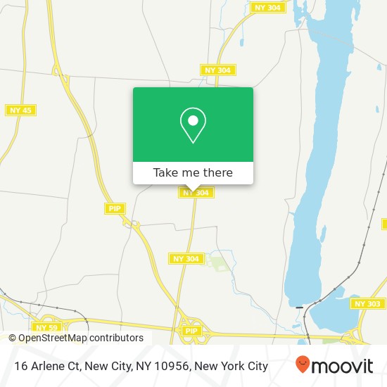 Mapa de 16 Arlene Ct, New City, NY 10956
