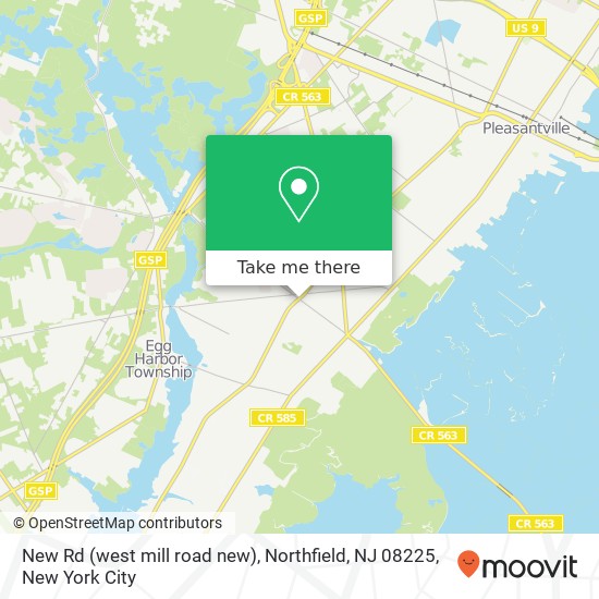 New Rd (west mill road new), Northfield, NJ 08225 map