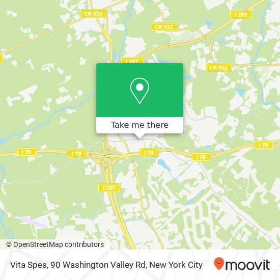 Mapa de Vita Spes, 90 Washington Valley Rd