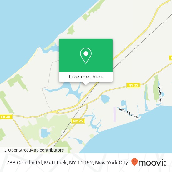 Mapa de 788 Conklin Rd, Mattituck, NY 11952