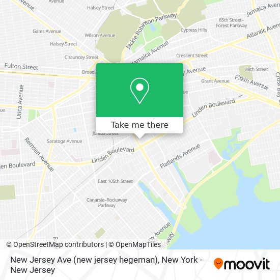 Mapa de New Jersey Ave (new jersey hegeman)