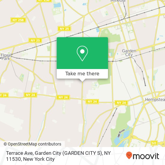 Terrace Ave, Garden City (GARDEN CITY S), NY 11530 map