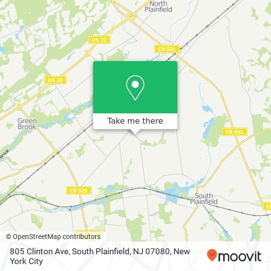 805 Clinton Ave, South Plainfield, NJ 07080 map