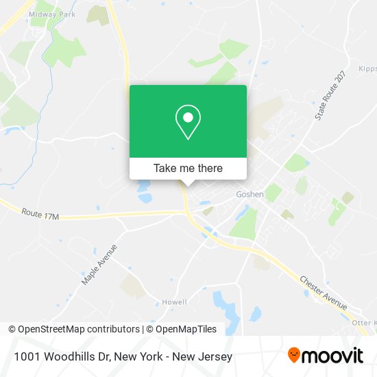 1001 Woodhills Dr map