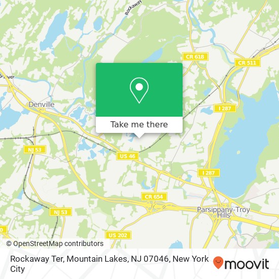 Rockaway Ter, Mountain Lakes, NJ 07046 map