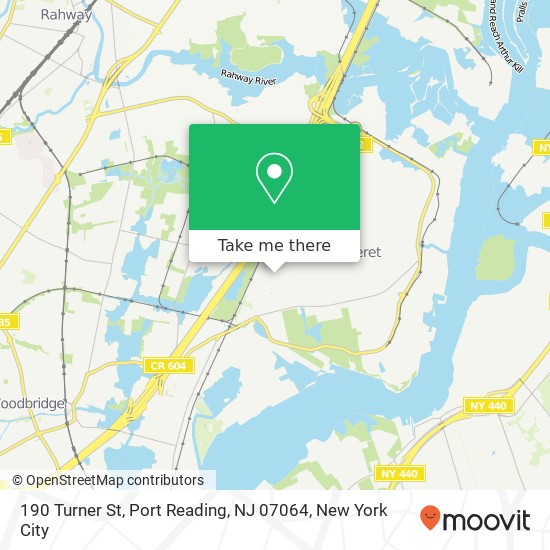 190 Turner St, Port Reading, NJ 07064 map