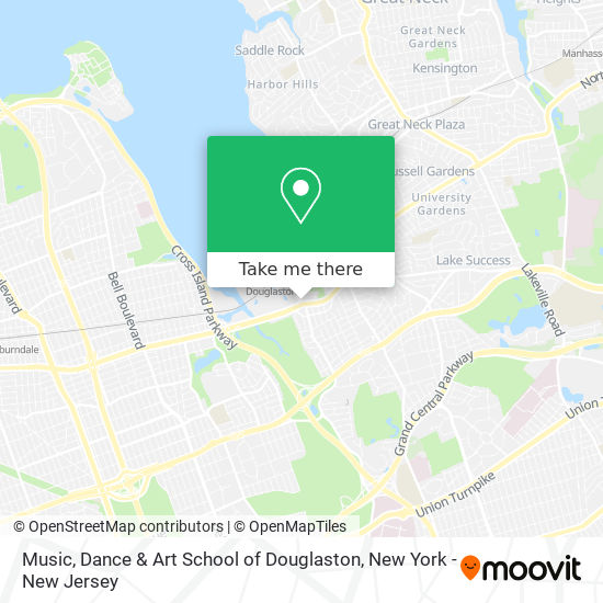 Music, Dance & Art School of Douglaston map