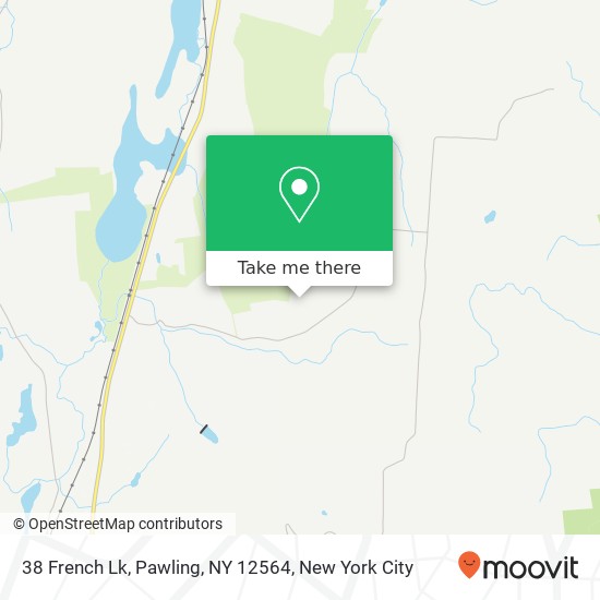 Mapa de 38 French Lk, Pawling, NY 12564