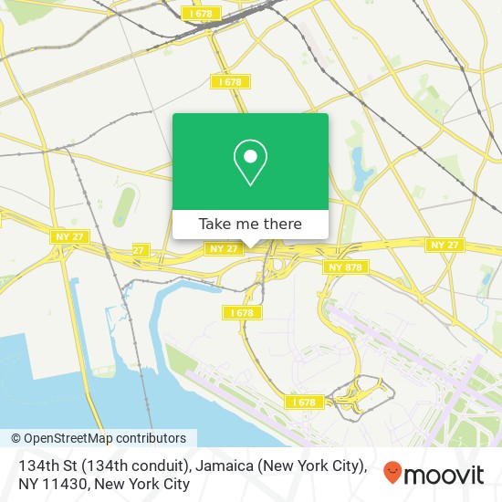 Mapa de 134th St (134th conduit), Jamaica (New York City), NY 11430