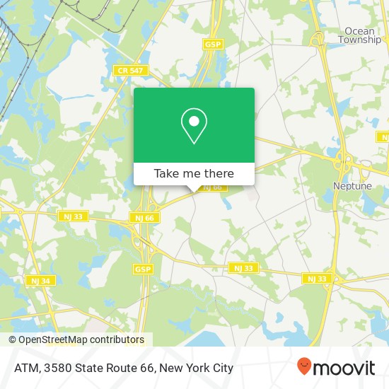 Mapa de ATM, 3580 State Route 66