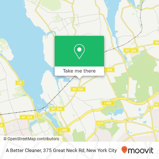 Mapa de A Better Cleaner, 375 Great Neck Rd