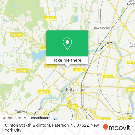Clinton St (7th & clinton), Paterson, NJ 07522 map