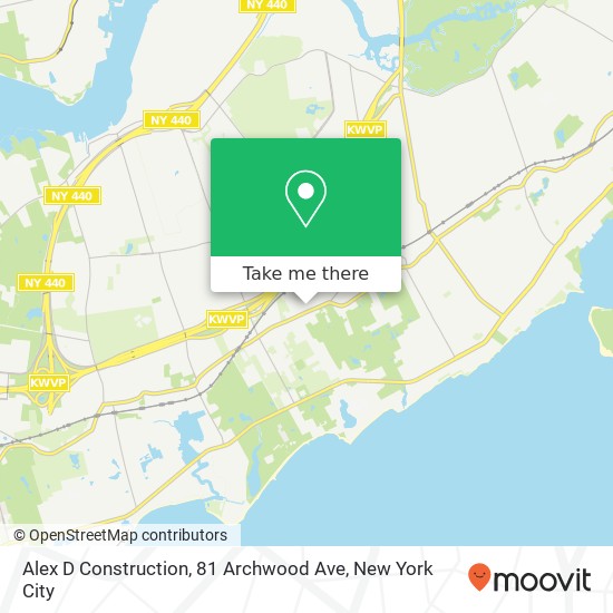 Alex D Construction, 81 Archwood Ave map