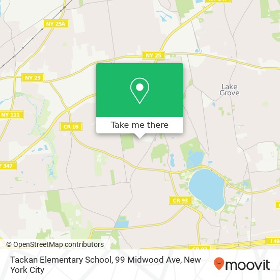 Mapa de Tackan Elementary School, 99 Midwood Ave