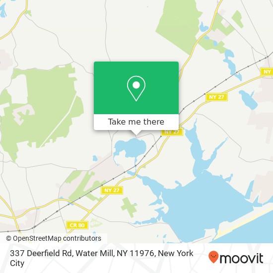 337 Deerfield Rd, Water Mill, NY 11976 map