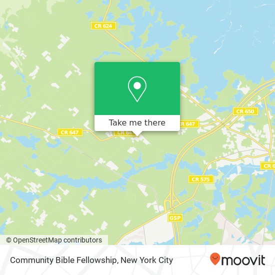 Mapa de Community Bible Fellowship