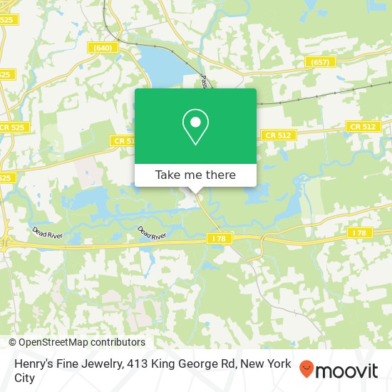 Mapa de Henry's Fine Jewelry, 413 King George Rd