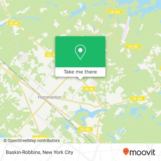 Baskin-Robbins, 110 S White Horse Pike map