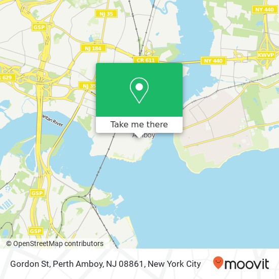 Gordon St, Perth Amboy, NJ 08861 map