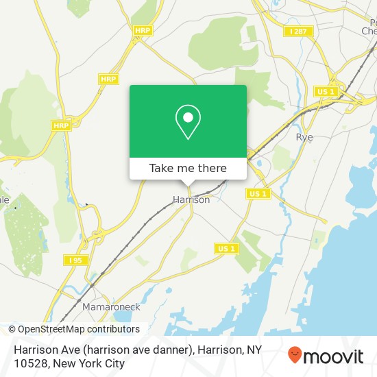 Mapa de Harrison Ave (harrison ave danner), Harrison, NY 10528