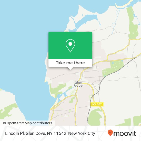 Lincoln Pl, Glen Cove, NY 11542 map