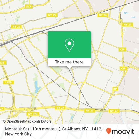 Mapa de Montauk St (119th montauk), St Albans, NY 11412