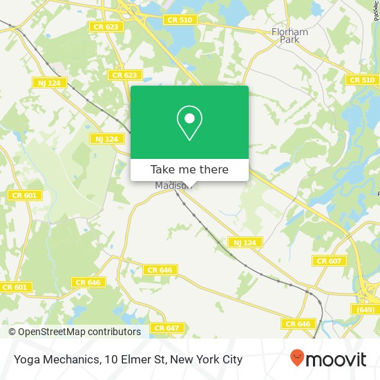 Yoga Mechanics, 10 Elmer St map