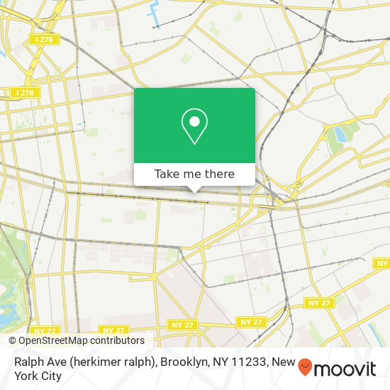 Ralph Ave (herkimer ralph), Brooklyn, NY 11233 map