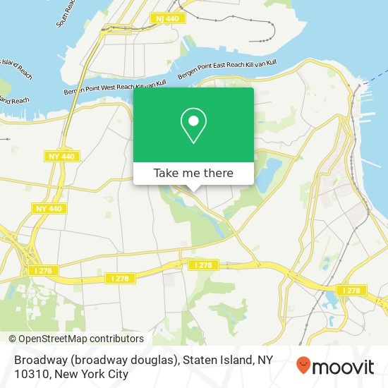 Broadway (broadway douglas), Staten Island, NY 10310 map