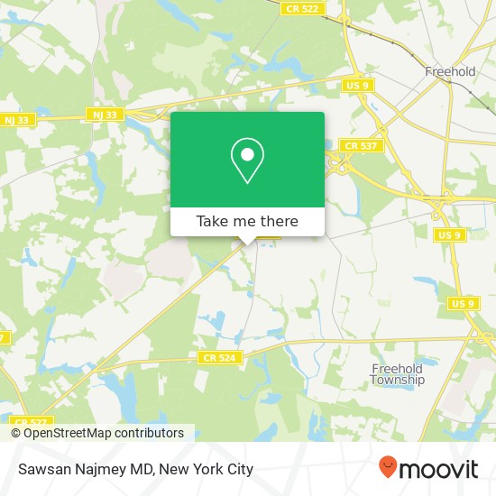 Mapa de Sawsan Najmey MD, 900 W Main St