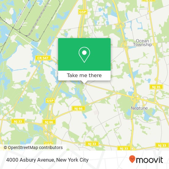 Mapa de 4000 Asbury Avenue