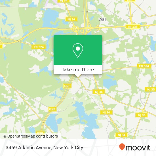 Mapa de 3469 Atlantic Avenue