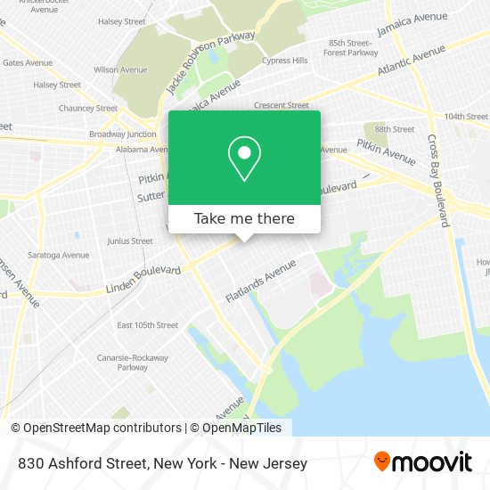 Mapa de 830 Ashford Street