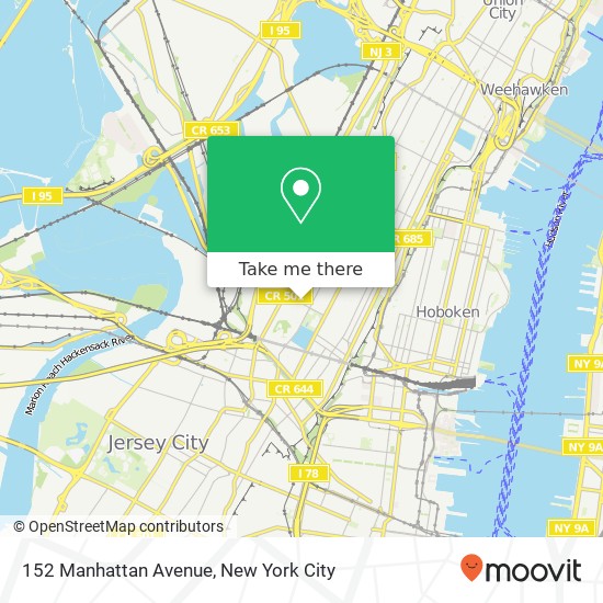 Mapa de 152 Manhattan Avenue