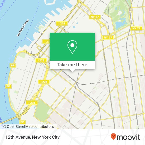 Mapa de 12th Avenue