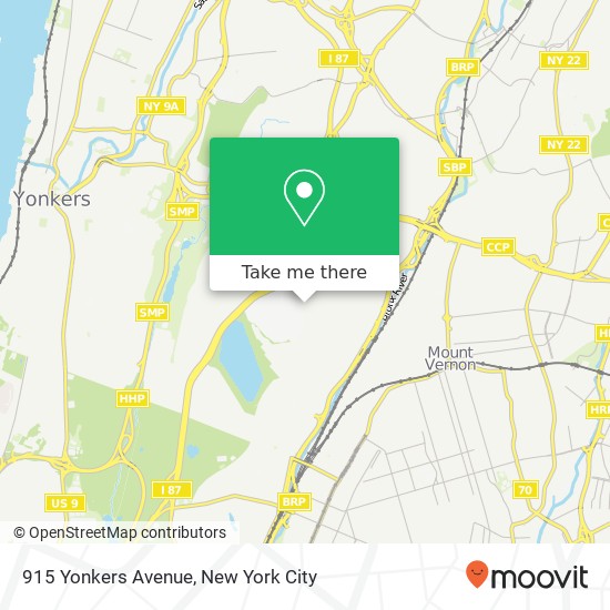 915 Yonkers Avenue map
