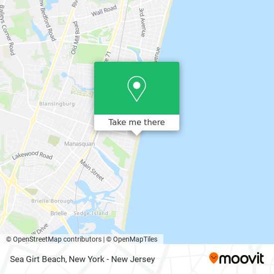 Sea Girt Beach map