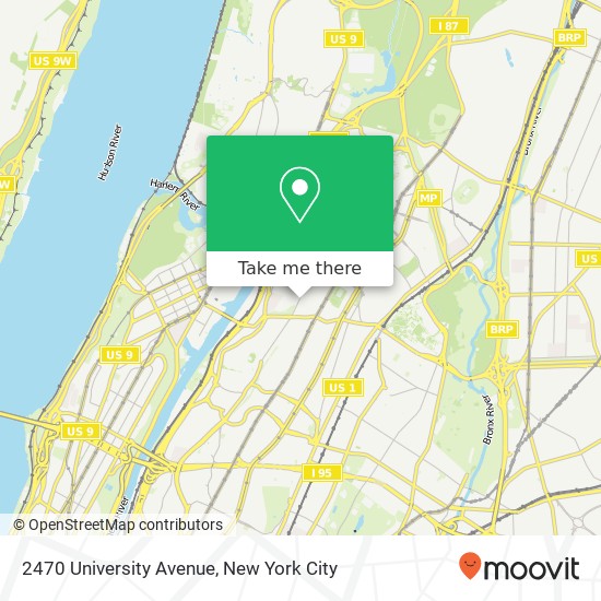 2470 University Avenue map