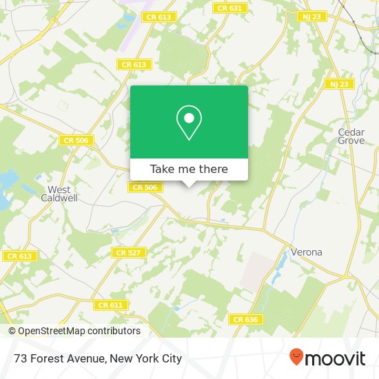 Mapa de 73 Forest Avenue