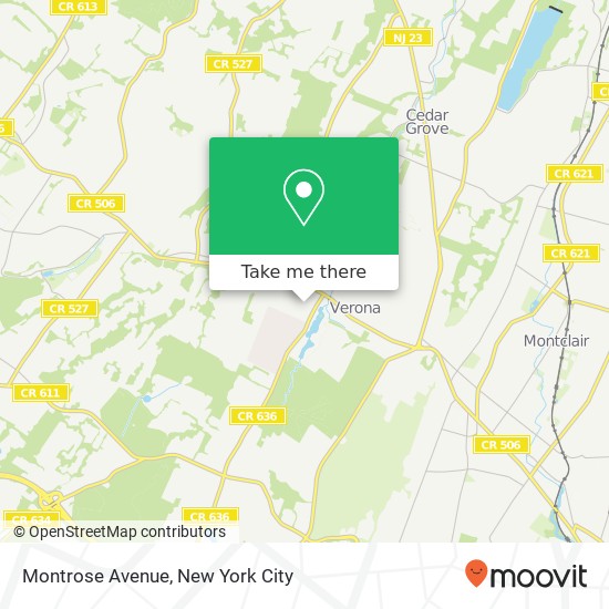 Montrose Avenue map