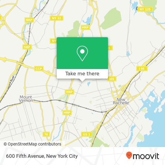Mapa de 600 Fifth Avenue